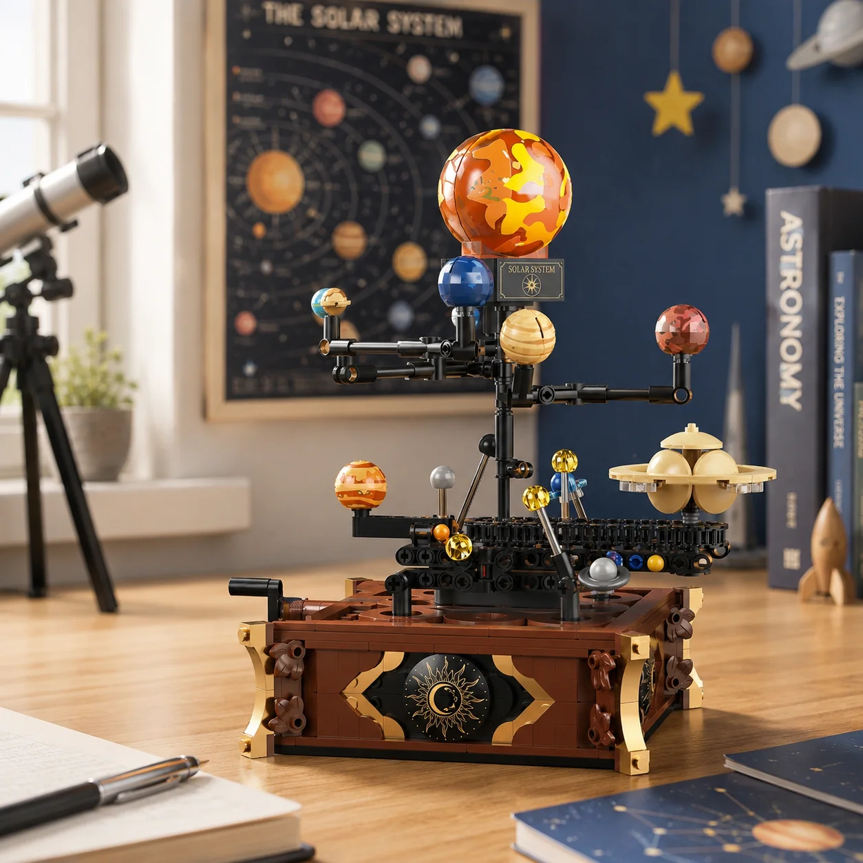 Renewable Energy Lego - 697pcs Classic Space Solar System Orbit