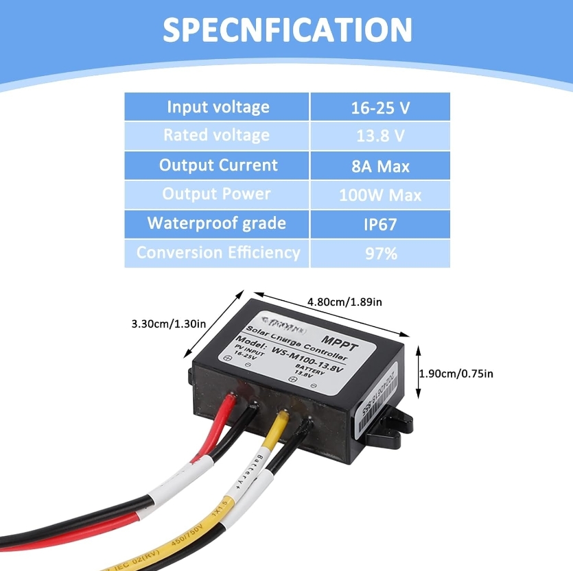 100W For MPPT 1* Solar Charge  - Mppt Charge Controller ulasan dan harga