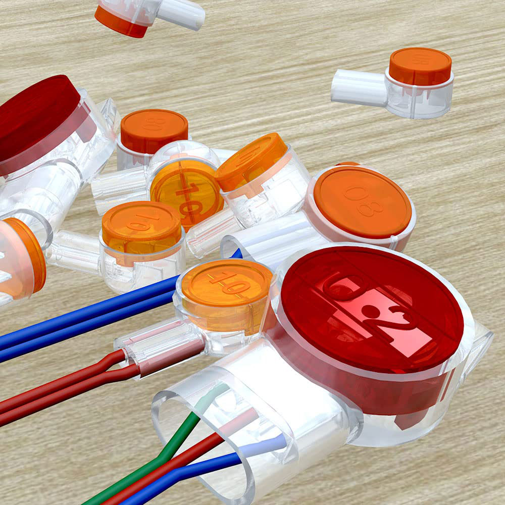 100Pcs K1 K2 K3 Wire Splice Co - Cable Gland Waterproof ulasan dan harga
