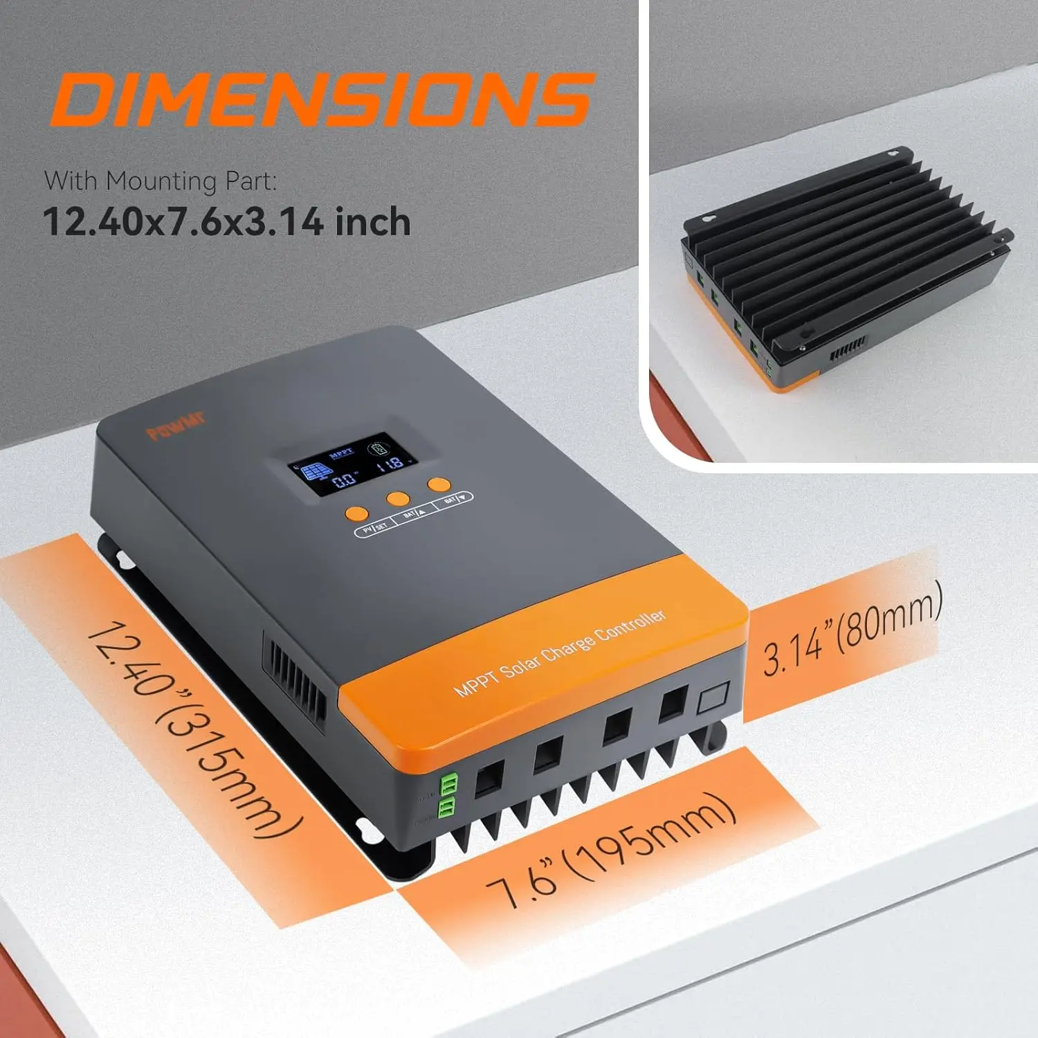PowMr Hot Sale 12V 24V 48V Bat - Mppt Charge Controller ulasan dan harga