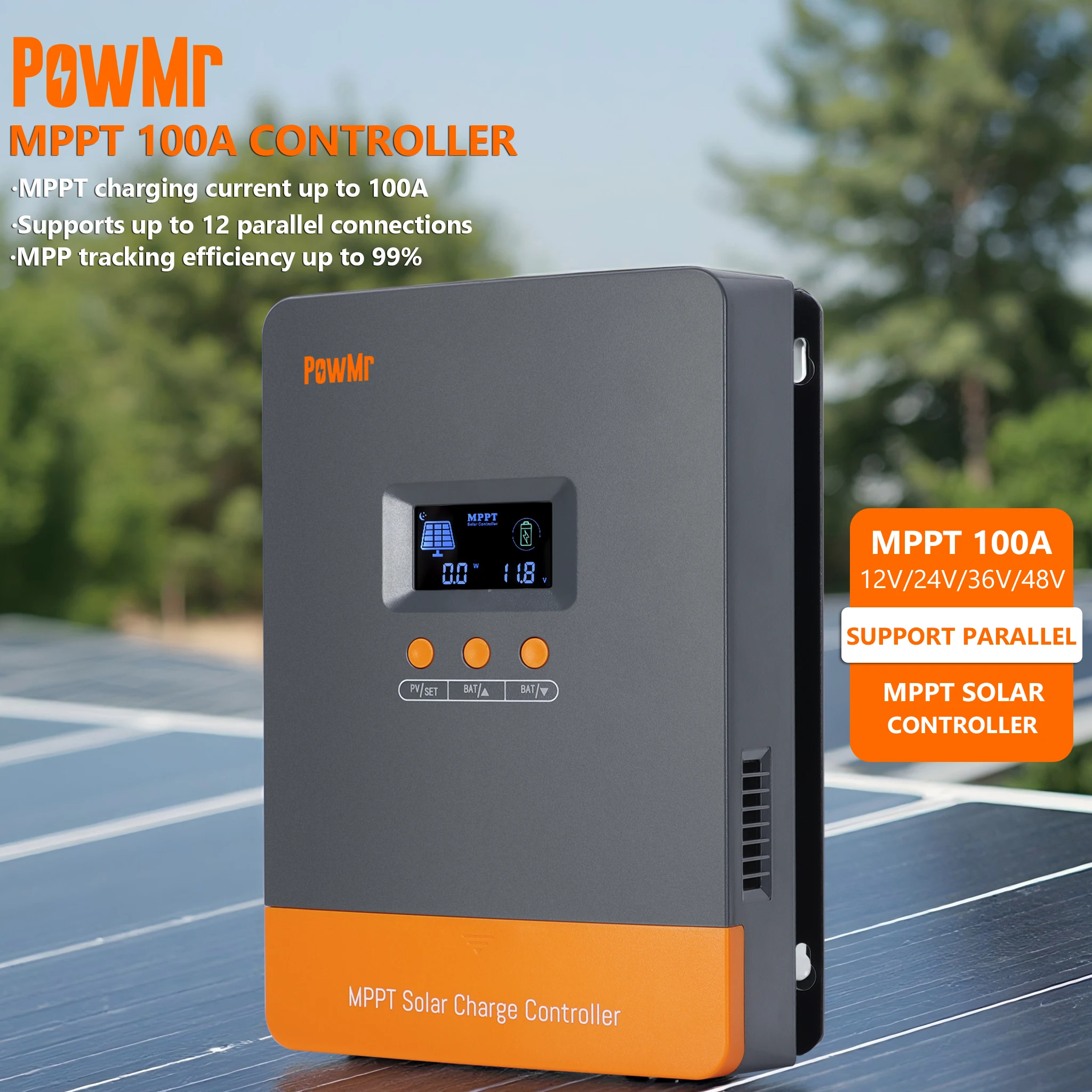PowMr Hot Sale 12V 24V 48V Bat - Mppt Charge Controller ulasan dan harga