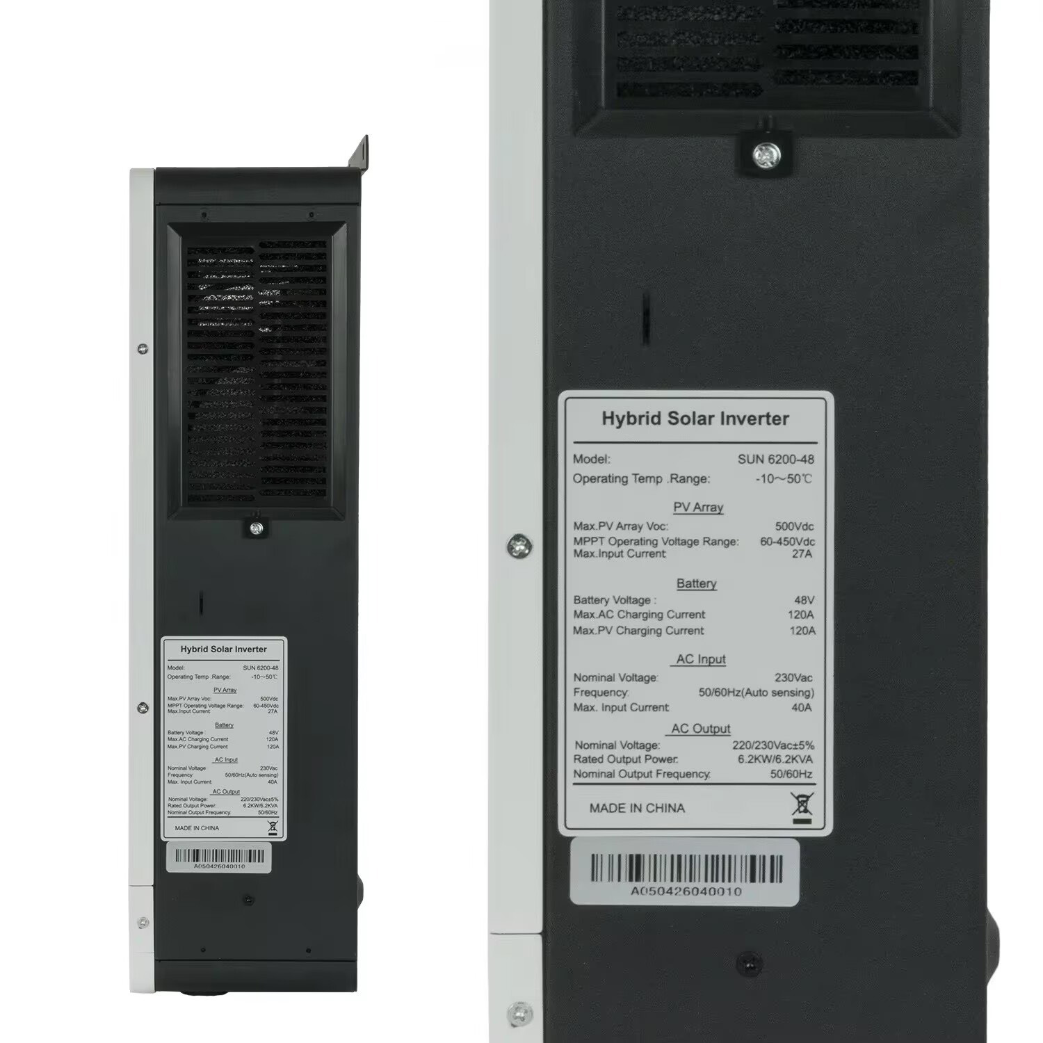 Hybrid solar inverter 6.2KW 48 - Mppt Charge Controller ulasan dan harga