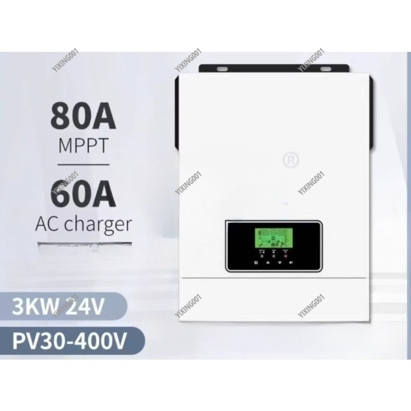 3KVA/2400W 24V Solar Inverter  - Mppt Charge Controller ulasan dan harga
