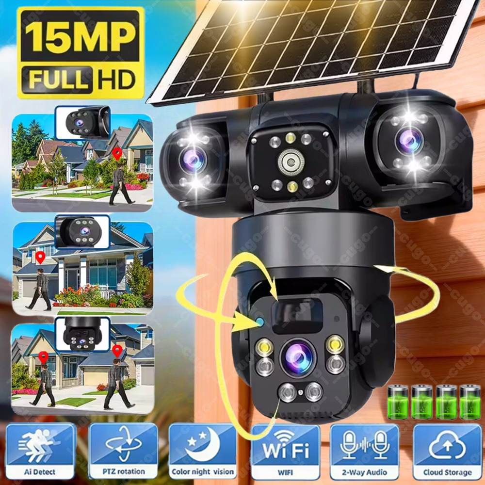 V380 3 Screen 3 Lens WIFI Came - Jinko Solar Panel Cheetah ulasan dan harga