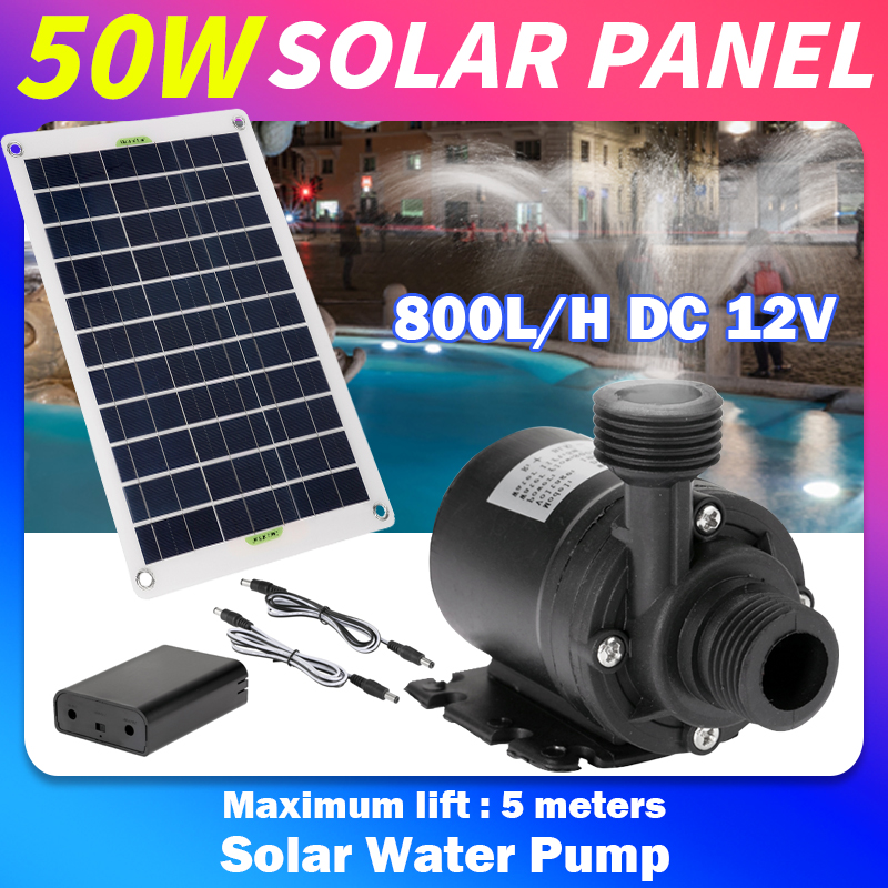 50W 12V Low Noise Brushless Pu - Solar Pool Pump Kit ulasan dan harga