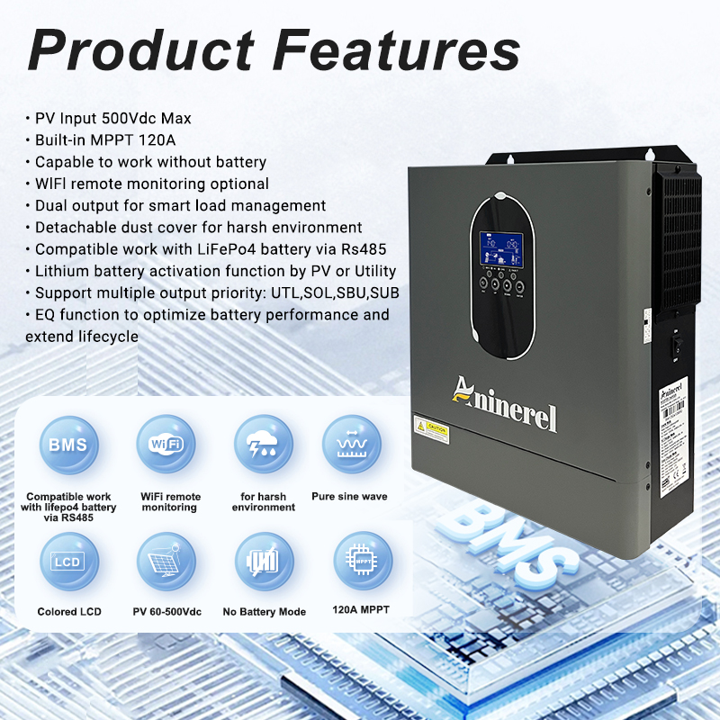 Aninerel 4.2KW 24V NEW 110-120 - Mppt Charge Controller ulasan dan harga