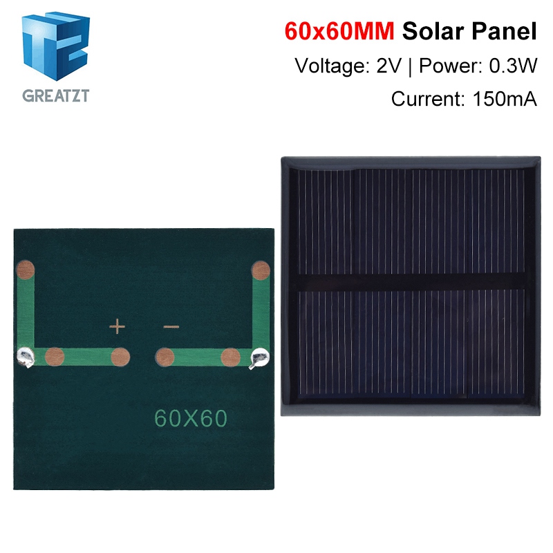 TZT 1/5pcs Solar Cell 2V 150mA - Jinko Solar Panel Cheetah ulasan dan harga