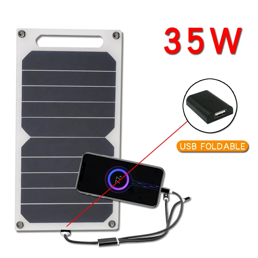 35W Solar Panel with USB Water - Jinko Solar Panel Cheetah ulasan dan harga