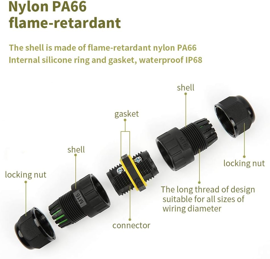 M16 2PIN 3PIN IP68 Waterproof  - Cable Gland Waterproof ulasan dan harga