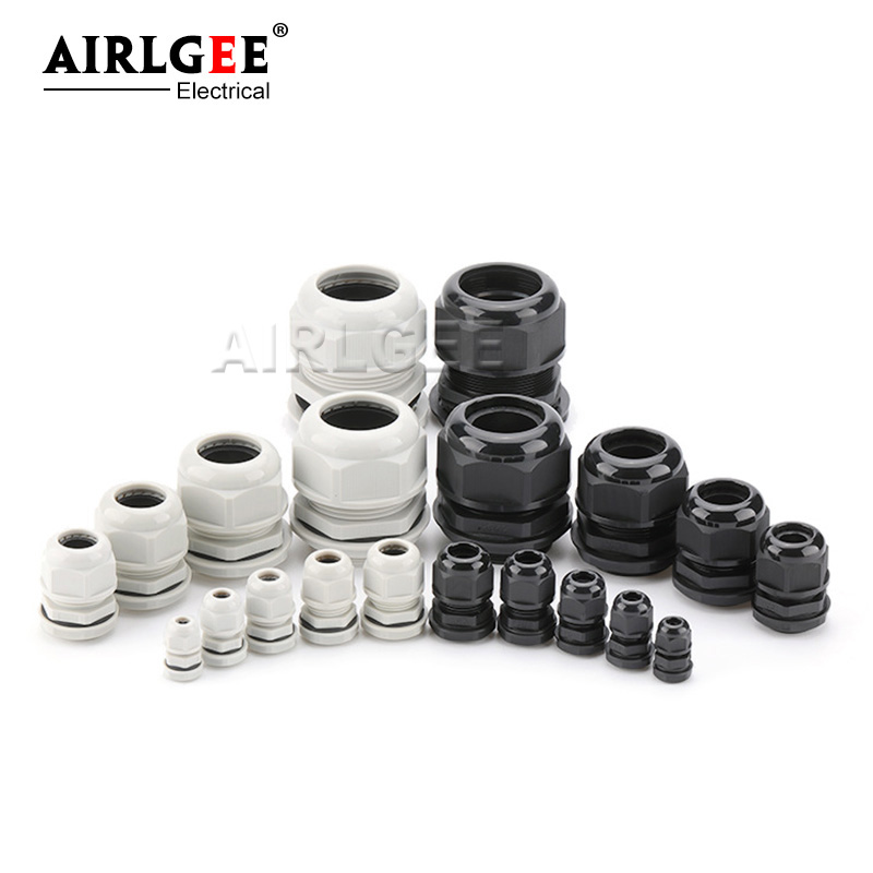 10Pcs White Black Nylon Plasti - Cable Gland Waterproof ulasan dan harga