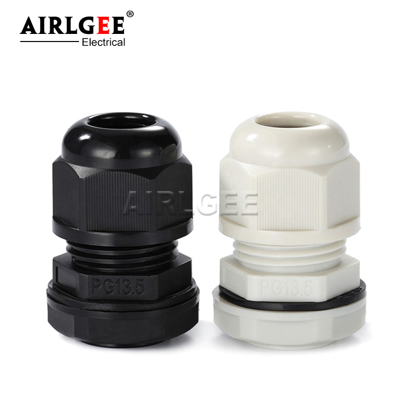 10Pcs White Black Nylon Plasti - Cable Gland Waterproof ulasan dan harga