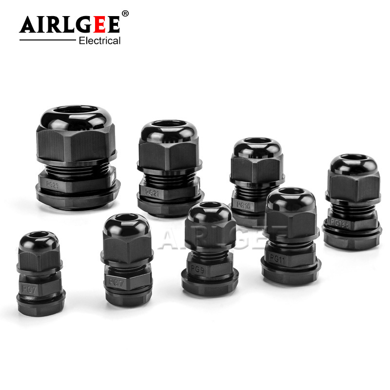 10Pcs White Black Nylon Plasti - Cable Gland Waterproof ulasan dan harga