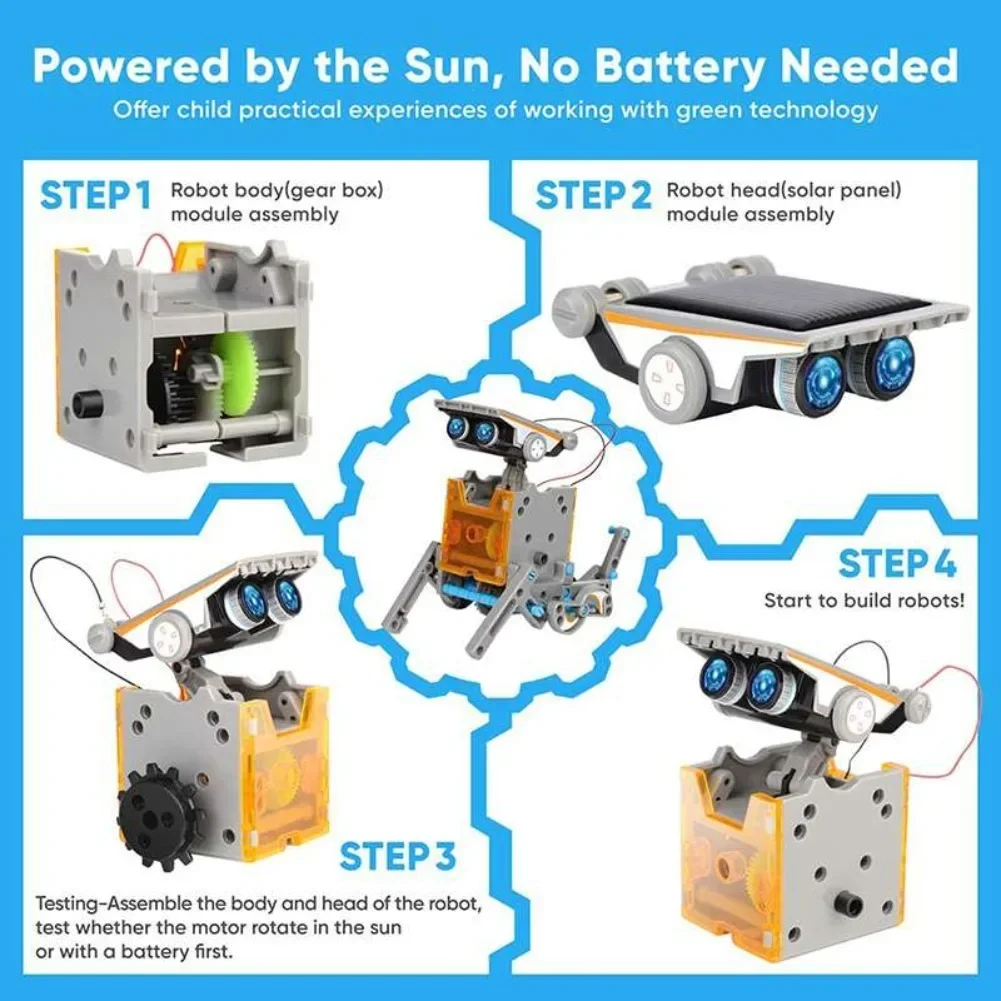 13 in 1 Solar Powered Robot Sc - Renewable Energy Lego ulasan dan harga
